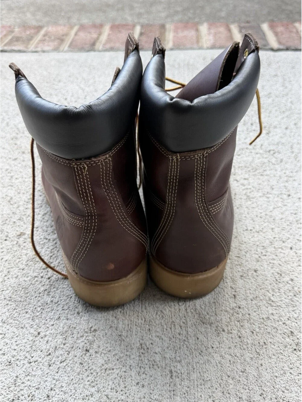 Timberland 6 Inch Premium Waterproof Boots Men 11.5 Brown Leather Style 19080